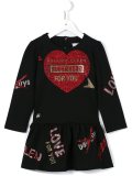 sequinned heart dress