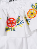 floral embroidered peasant top