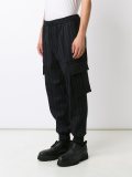 pinstriped cargo joggers