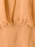 raw edge layered dress