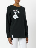 planet print sweatshirt