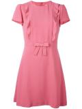 bow detail flared dress