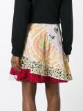panelled A-line skirt 