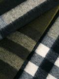 fringed checked scarf