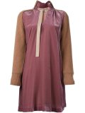 velvet panelled dress