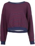 striped loose sweatshirt