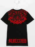 skull logo embellished T-shirt