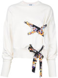 lace detail sweatshirt 