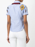 patch short sleeved shirt
