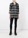 multiple prints plaid shirt