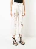 distressed trousers