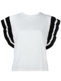 ruffled sleeves T-shirt