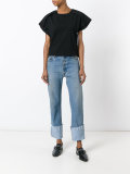 contrasting back T-shirt