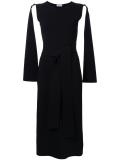 crepe trapeze dress