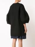 buttoned oversized coat