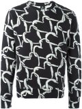 heart print sweatshirt