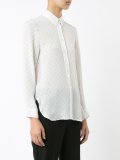 crepe polka dot shirt