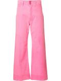 flared cropped trousers