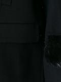 fur collar and cuffs coat 