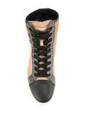 metallic texture hi-tops