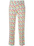 floral print cropped trousers