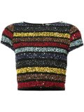 sequined cropped T-shirt