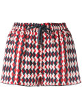 printed drawstring shorts 