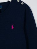 buttoned shoulder jumper dress