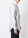 double collar striped shirt