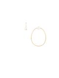 'Pearl & Hoop' diamond earrings