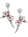 'Cherry Blossom' small branch earrings