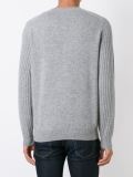 ribbed sleeves sweater