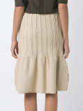 pleated A line skirt