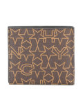 logo star print wallet