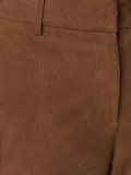 suede flared pants 