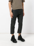 straight cropped jeans