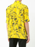 printed button-down shirt 