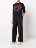 'Kiss' embroidered jumper