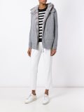 cashmere zipped fur jacket 