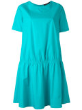 gathered T-shirt dress