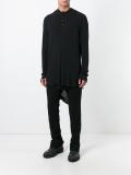ribbed strap detail jersey