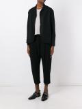 curved hem jacket 