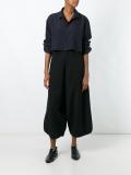 'Bunka' cropped wide leg trousers