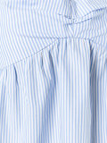 off-shoulder cuffed blouse