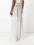 floral print sheer skirt