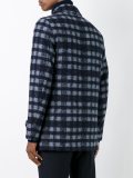 checked short coat