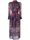 printed v-neck dress