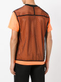 layered fishnet T-shirt 