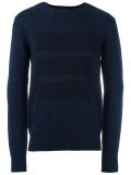tonal block print sweater