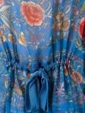 printed draped blouse 
